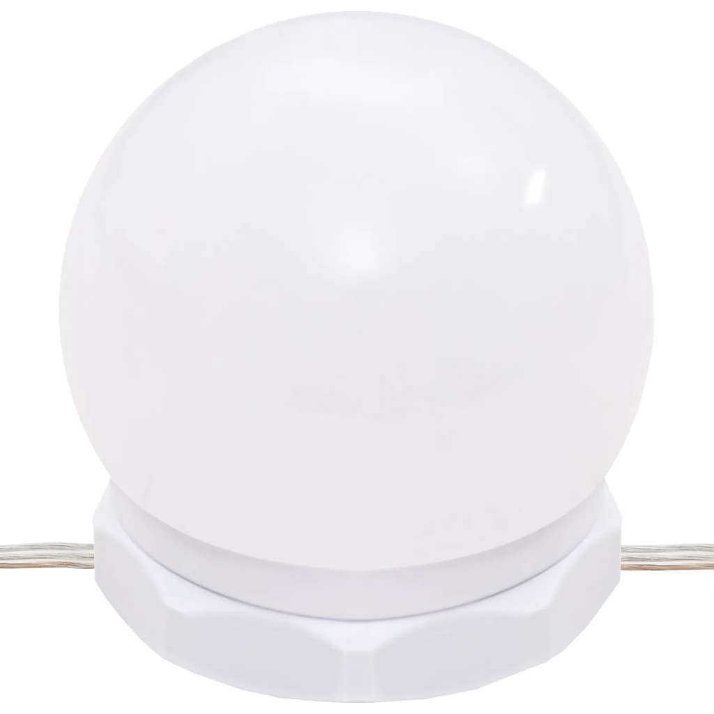 Sminkebord med LED sonoma eik 74,5x40x141 cm konstruert tre