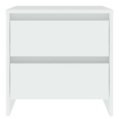 Nattbord 2 stk hvit 45x34,5x44,5 cm konstruert tre