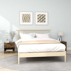 Nattbord 2 stk røkt eik konstruert tre