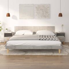 Nattbord 2 stk betonggrå 40x35x47 cm