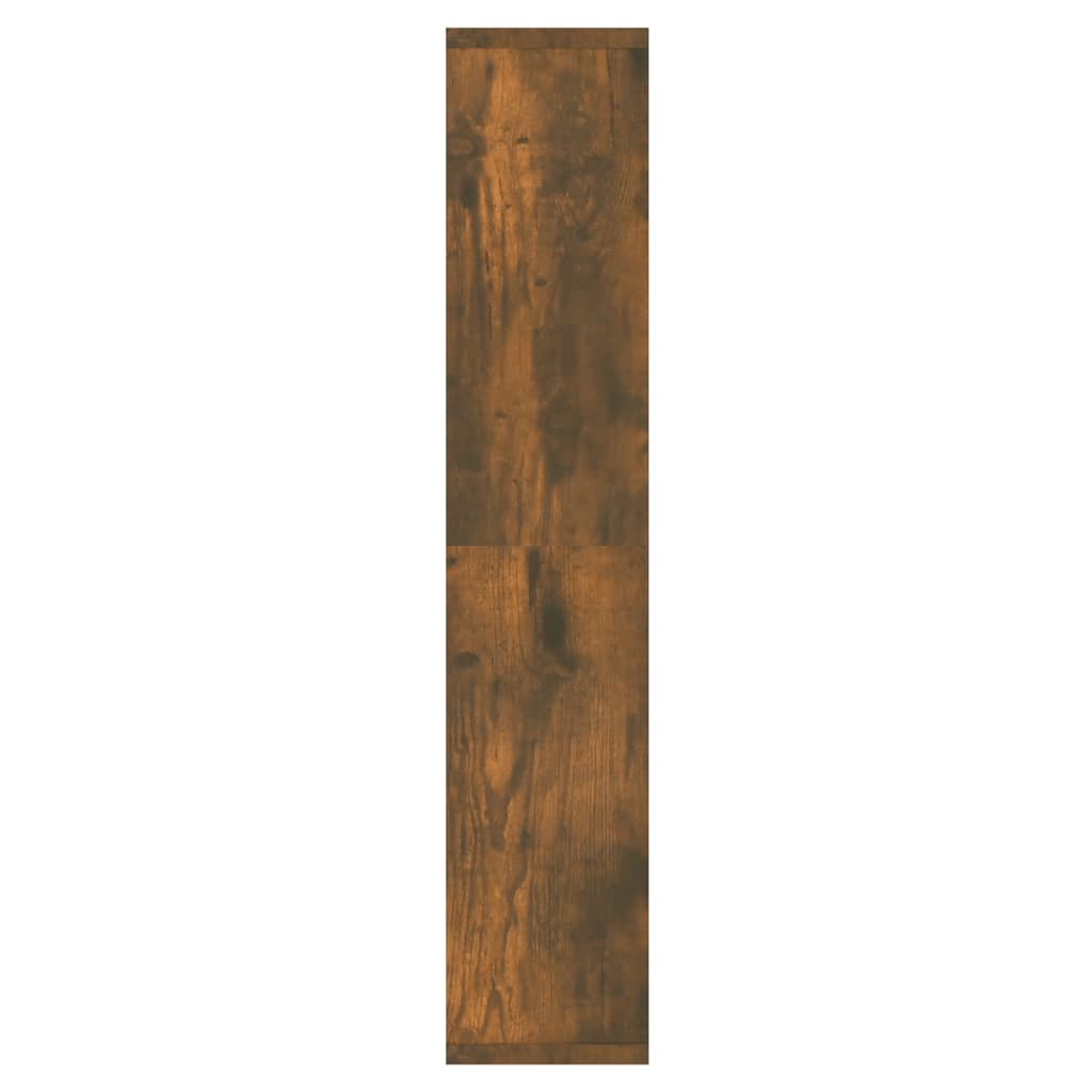 Speilskap med LED røkt eik 91x15x76,5 cm