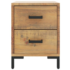 Nattbord brun 36x30x45 cm heltre furu