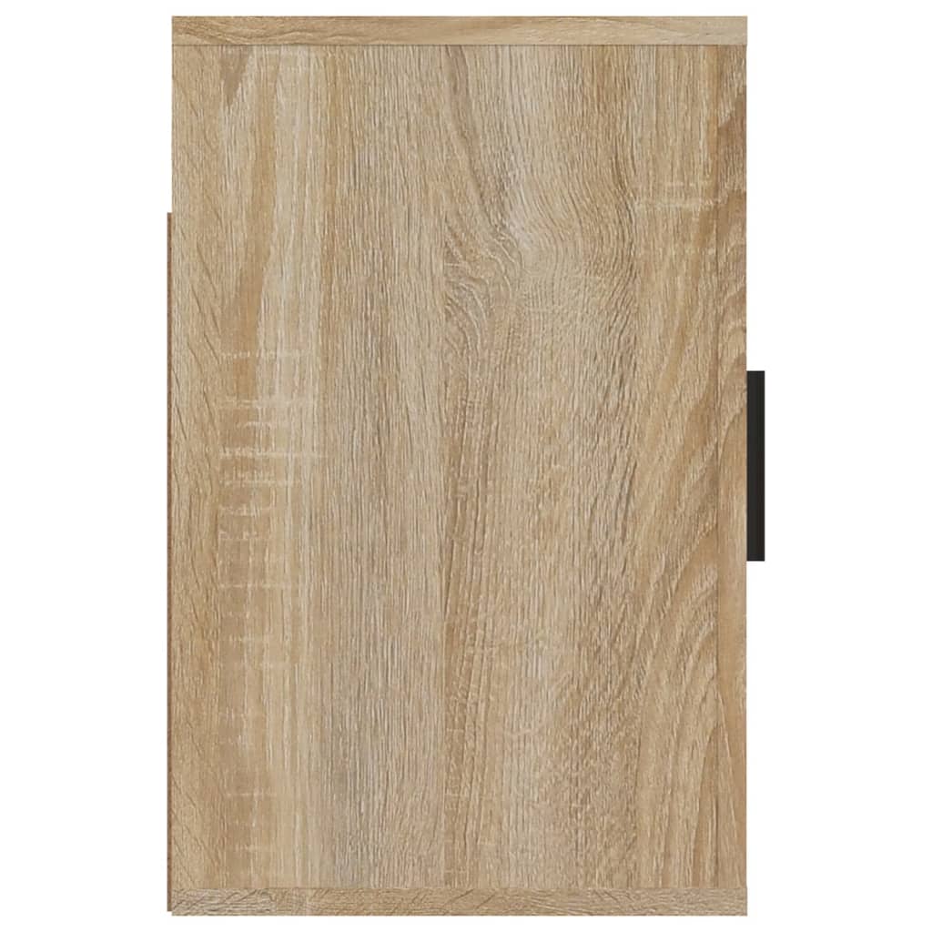 Veggmonterte nattbord 2 stk sonoma oak 50x30x47 cm - SminkeBord.no