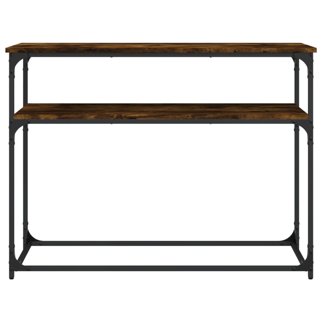 Konsollbord sonoma eik 100x35,5x75 cm konstruert tre