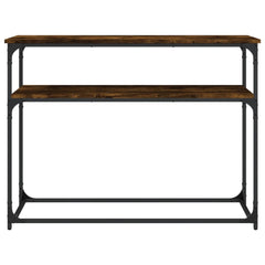 Konsollbord sonoma eik 100x35,5x75 cm konstruert tre