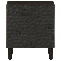 Nattbord 2 stk svart 40x33x46 cm heltre mango