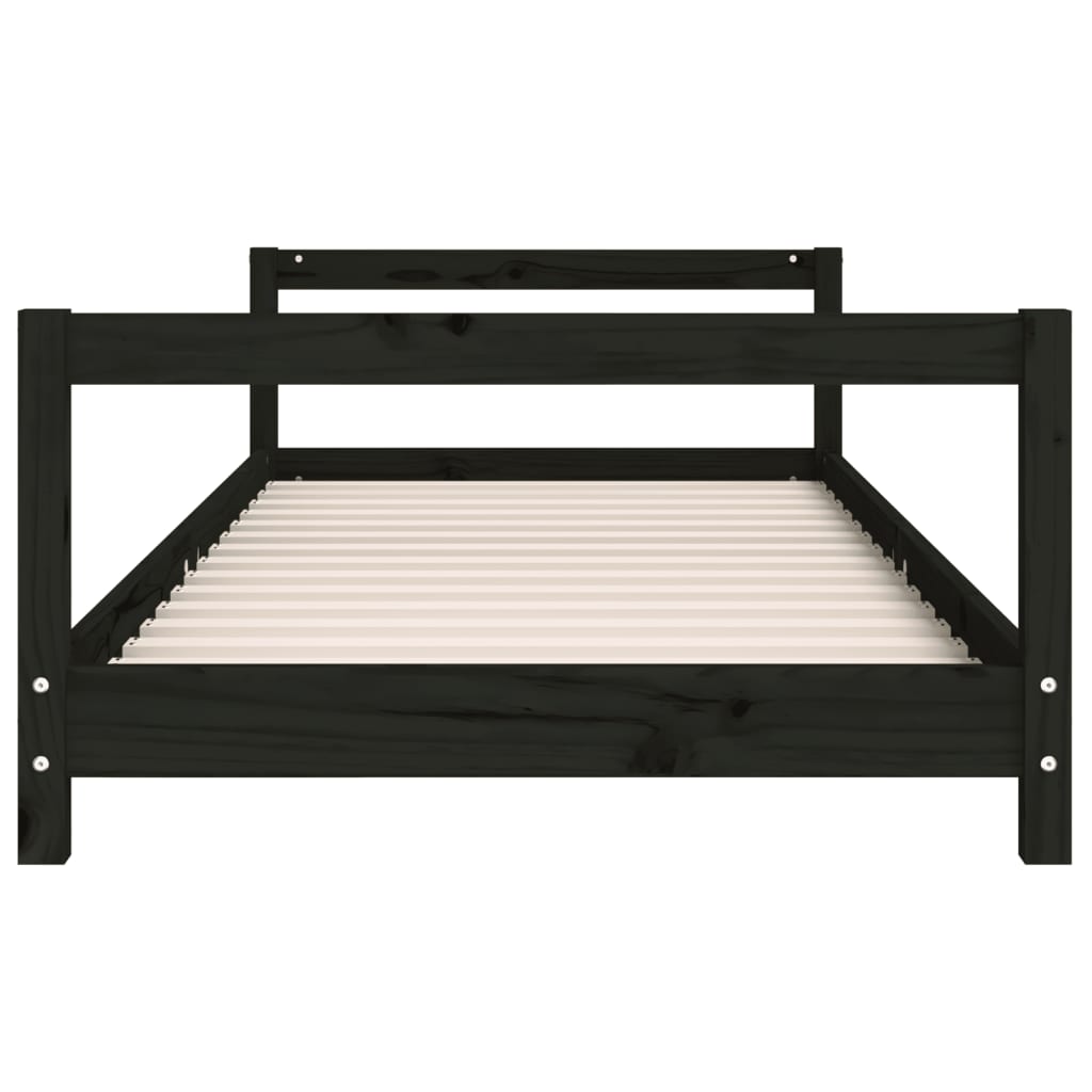Barnesengeramme svart 80x200 cm heltre furu - SminkeBord.no