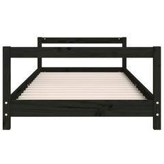 Barnesengeramme svart 80x200 cm heltre furu - SminkeBord.no