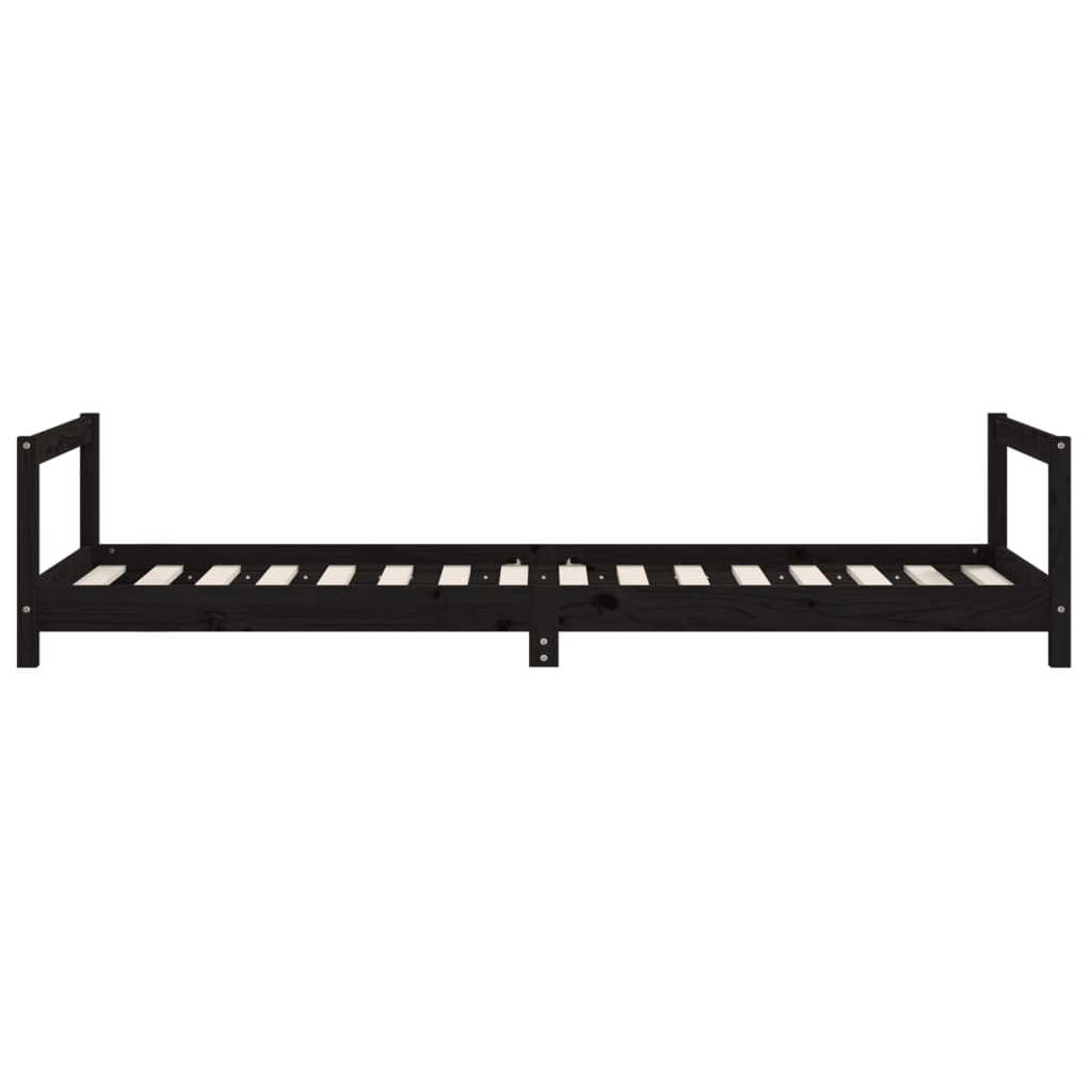 Barnesengeramme svart 80x200 cm heltre furu - SminkeBord.no