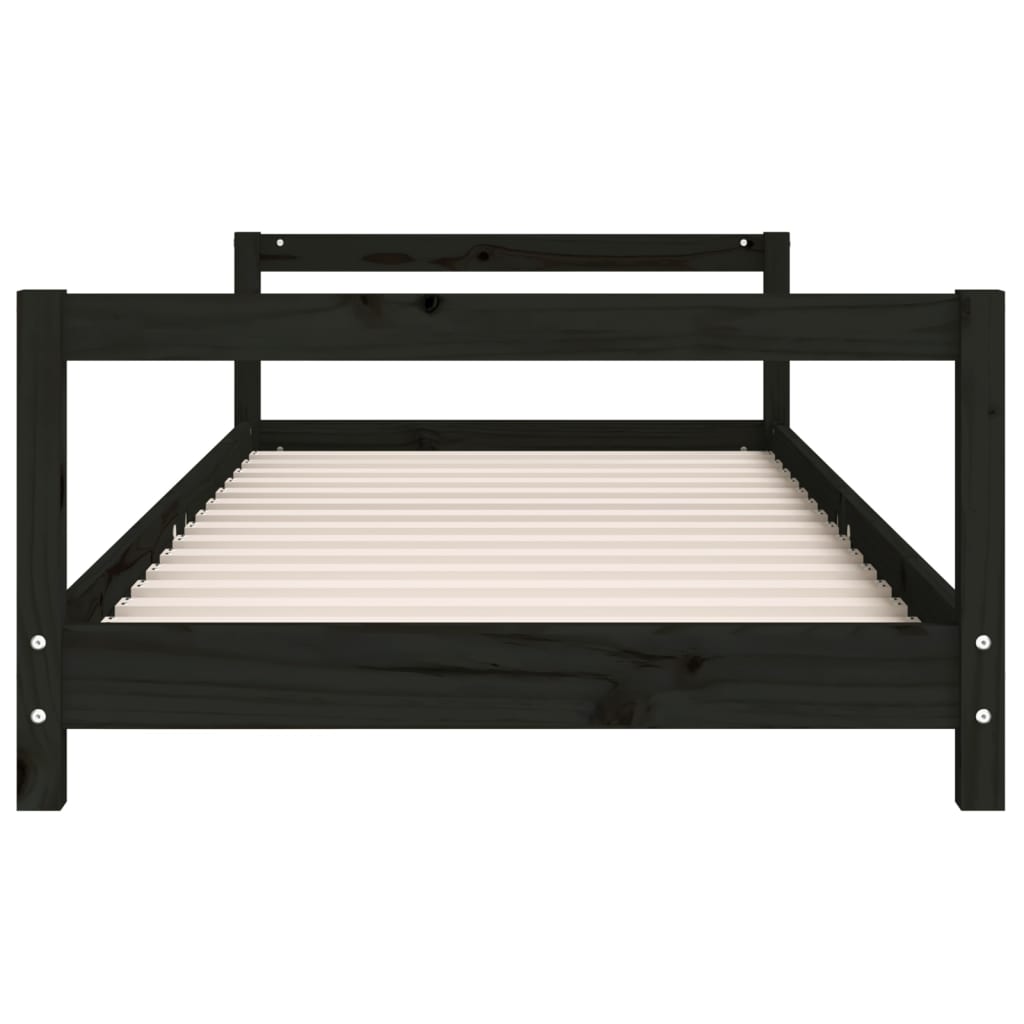 Barnesengeramme svart 90x200 cm heltre furu - SminkeBord.no