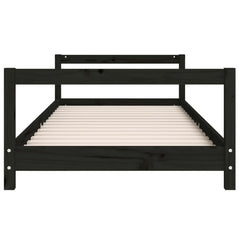 Barnesengeramme svart 90x200 cm heltre furu - SminkeBord.no