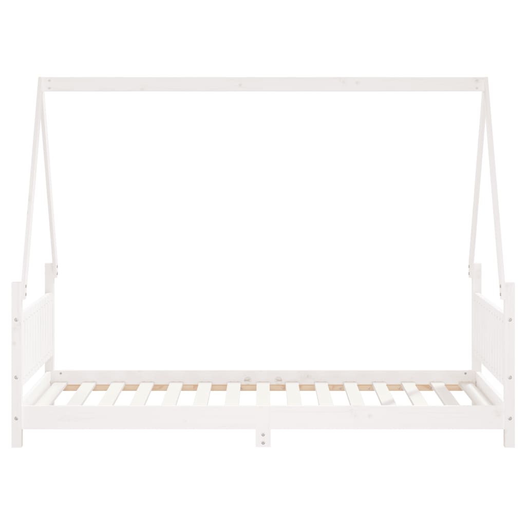 Barnesengeramme hvit 90x190 cm heltre furu - SminkeBord.no