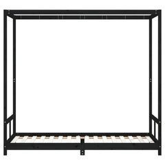 Barnesengeramme svart 80x200 cm heltre furu - SminkeBord.no