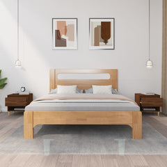 Nattbord 2 stk brun eik 50x46x50 cm konstruert tre - SminkeBord.no