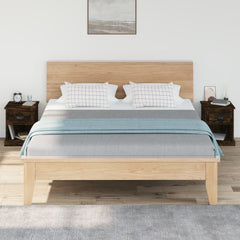 Nattbord 2 stk røkt eik 39x39x47,5 cm konstruert tre