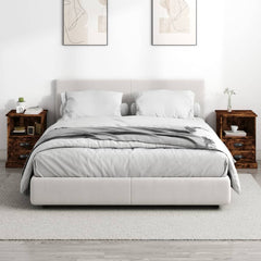 Nattbord 2 stk røkt eik 43x36x60 cm