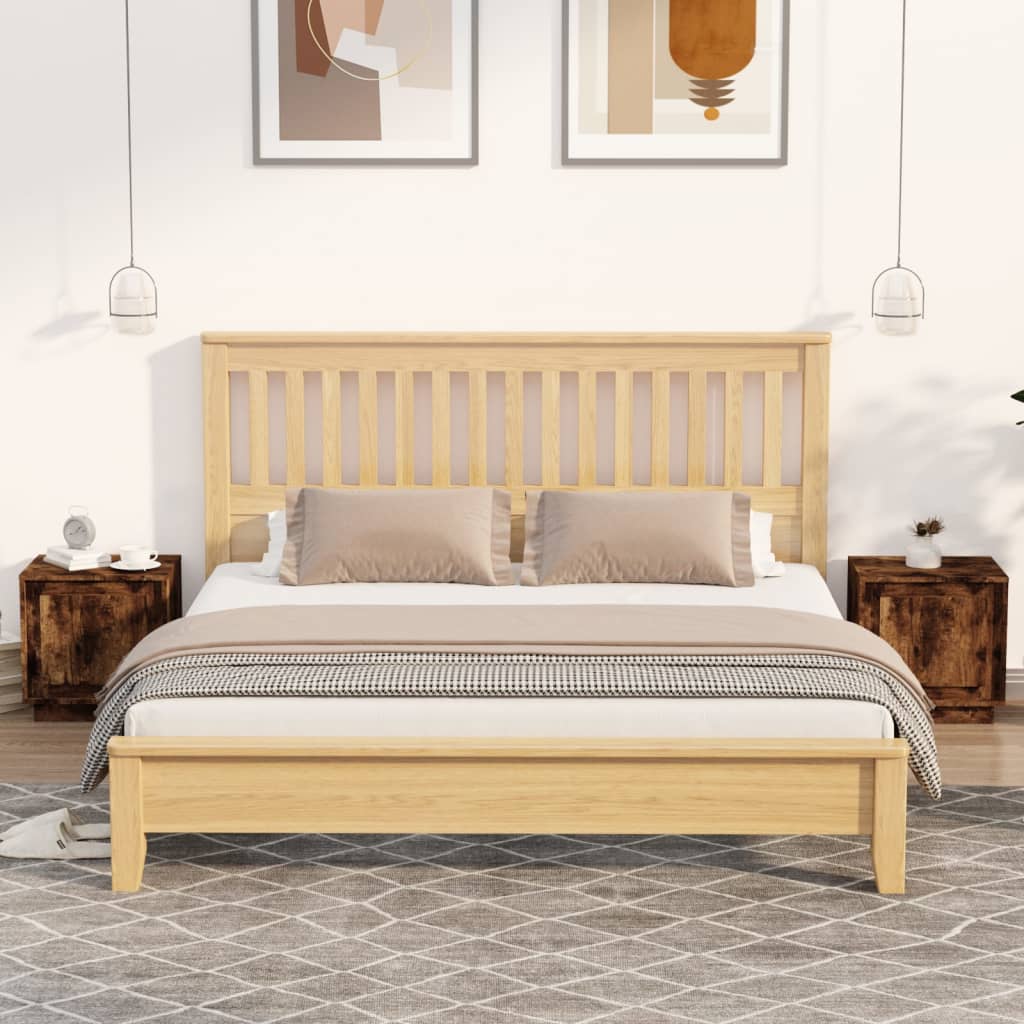 Nattbord 2 stk røkt eik 44x35x45 cm konstruert tre - SminkeBord.no