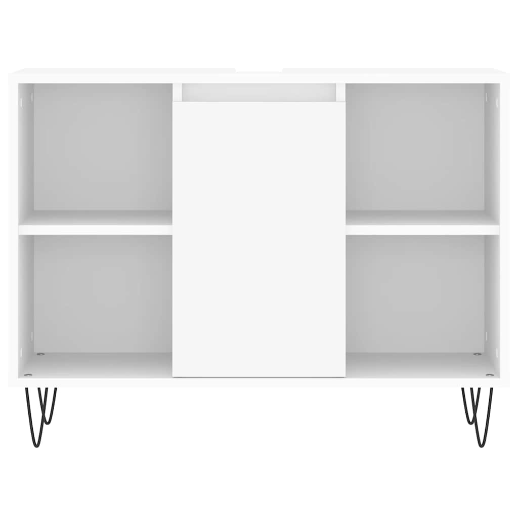 Baderomsskap hvit 80x33x60 cm konstruert tre