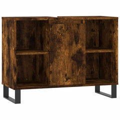 Baderomsskap røkt eik 80x33x60 cm konstruert tre