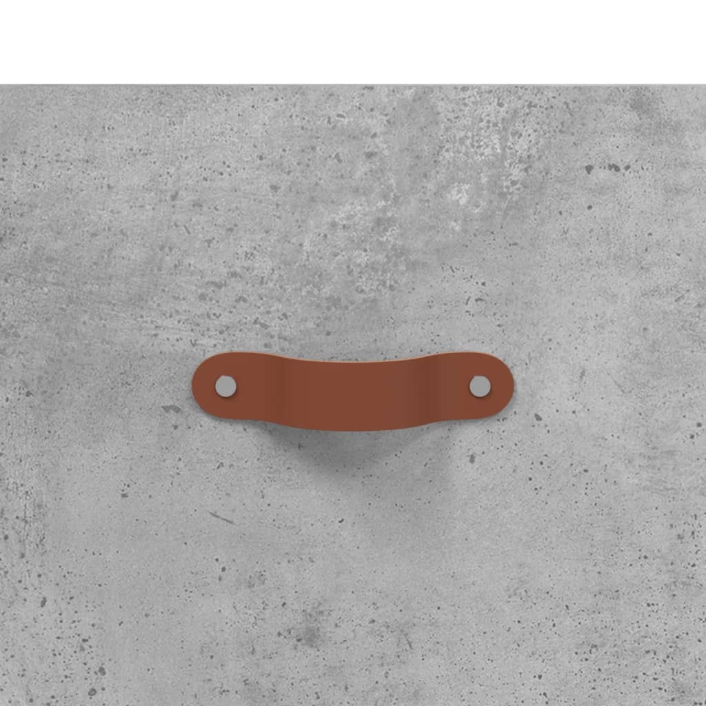 Nattbord 2 stk betonggrå 40x35x47,5 cm konstruert tre - SminkeBord.no