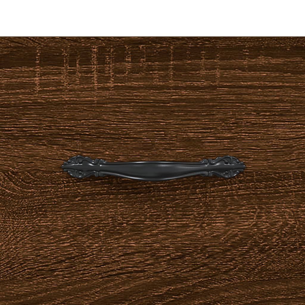 Nattbord 2 stk brun eik 40x35x47,5 cm konstruert tre - SminkeBord.no