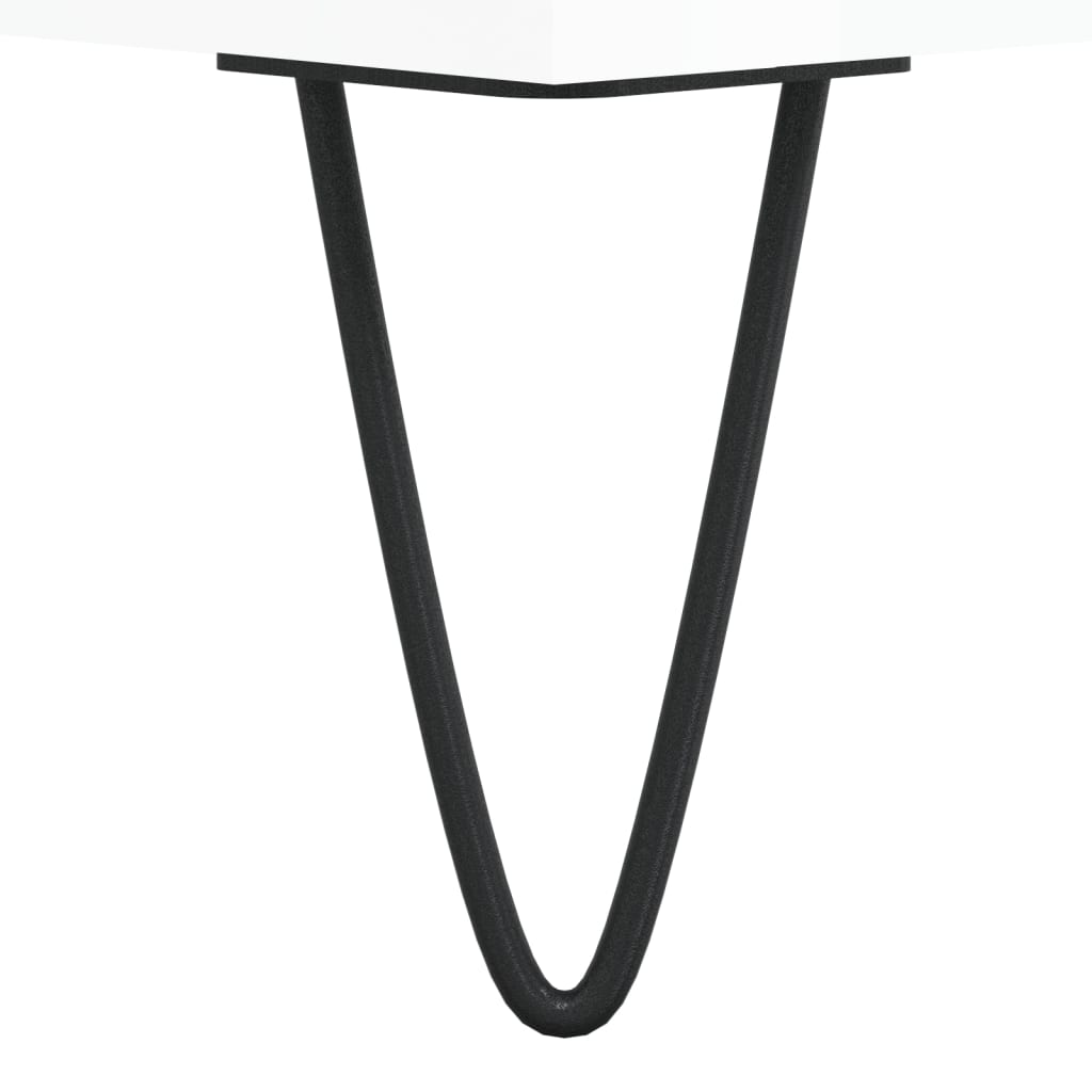 Nattbord 2 stk høyglans hvit 40x35x47,5 cm konstruert tre - SminkeBord.no