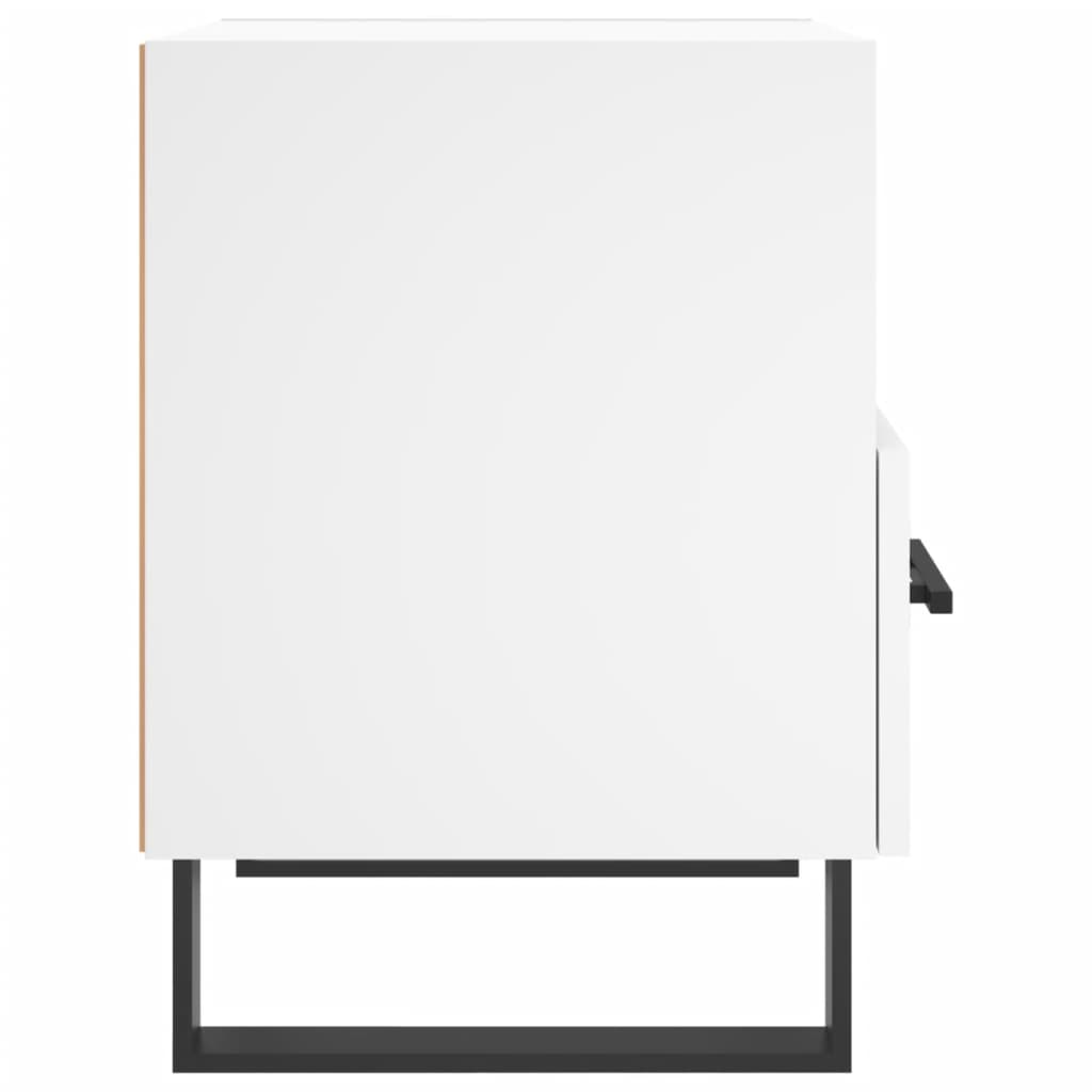 Nattbord 2 stk hvit 40x35x47,5 cm konstruert tre - SminkeBord.no