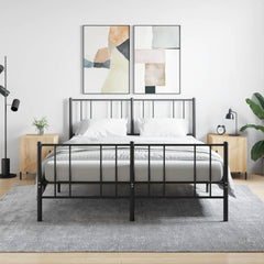 Nattbord 2 stk sonoma eik 40x40x50 cm konstruert tre - SminkeBord.no