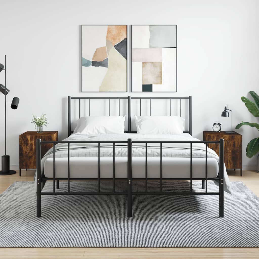 Nattbord 2 stk røkt eik 40x40x50 cm konstruert tre - SminkeBord.no