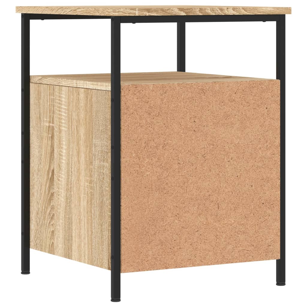 Nattbord 2 stk sonoma eik 44x45x60 cm konstruert tre - SminkeBord.no