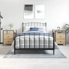 Nattbord 2 stk sonoma eik 44x45x60 cm konstruert tre - SminkeBord.no