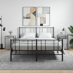 Nattbord 2 stk grå sonoma 40x42x60 cm konstruert tre - SminkeBord.no