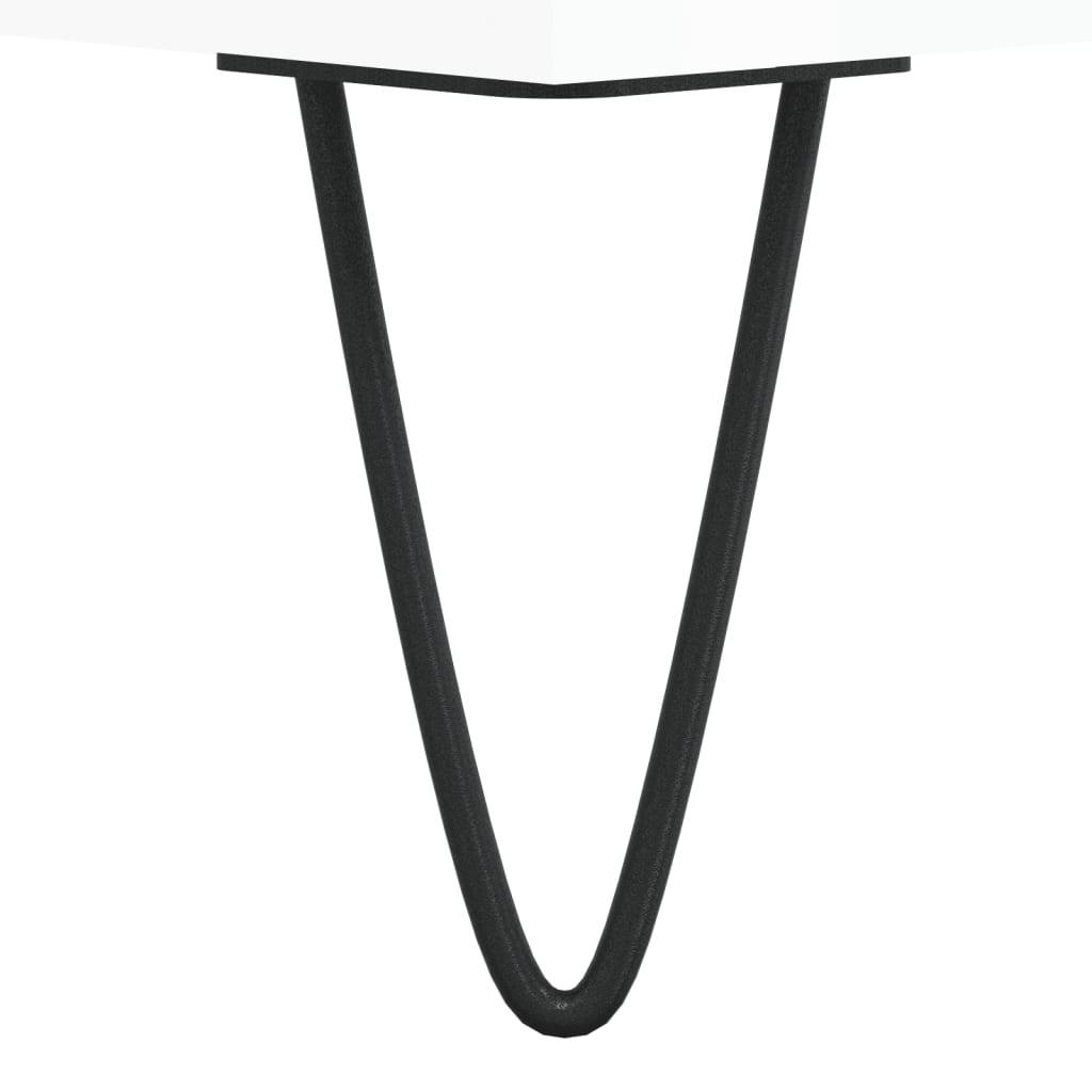 Nattbord 2 stk høyglans hvit 40x35x50 cm konstruert tre - SminkeBord.no