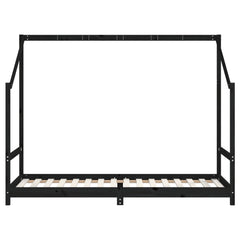 Barnesengeramme svart 90x200 cm heltre furu - SminkeBord.no