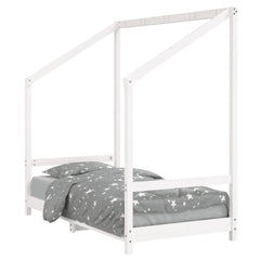 Barnesengeramme hvit 80x160 cm heltre furu - SminkeBord.no