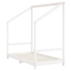 Barnesengeramme hvit 80x160 cm heltre furu - SminkeBord.no