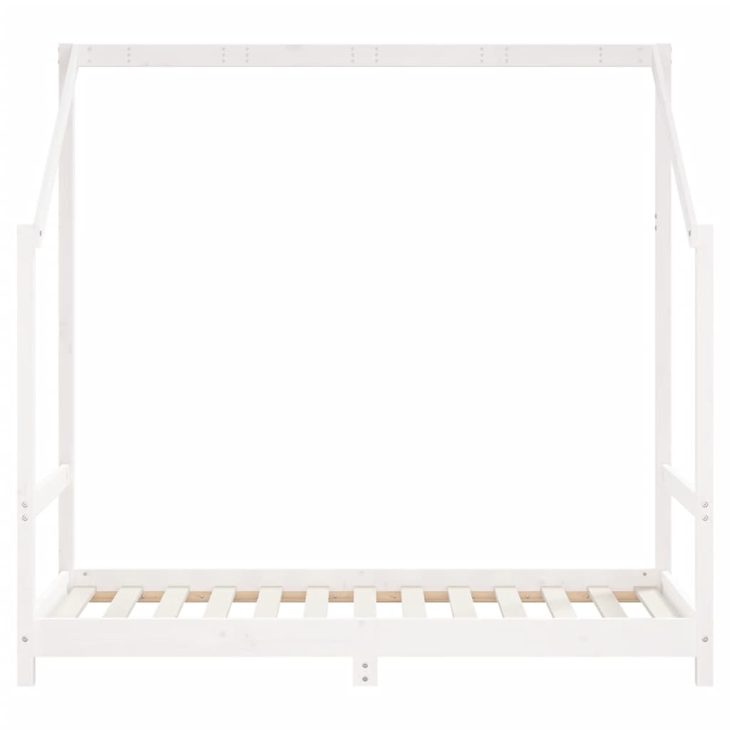 Barnesengeramme hvit 80x160 cm heltre furu - SminkeBord.no