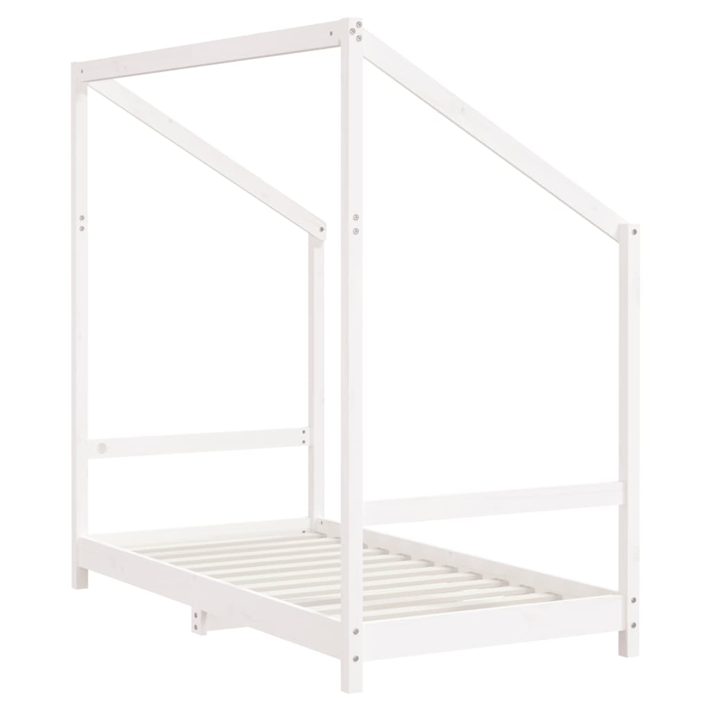 Barnesengeramme hvit 80x160 cm heltre furu - SminkeBord.no