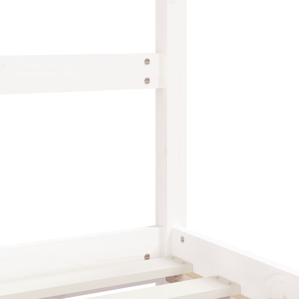 Barnesengeramme hvit 80x160 cm heltre furu - SminkeBord.no