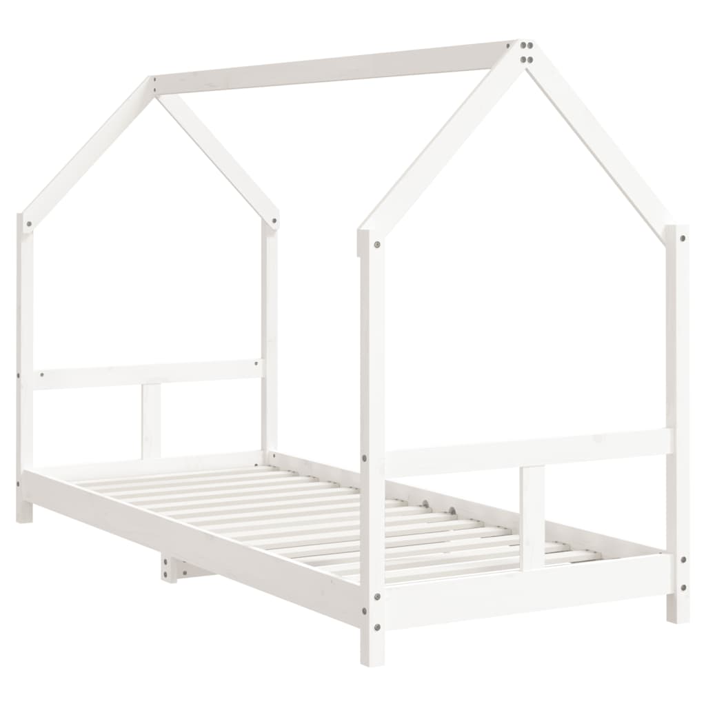 Barnesengeramme hvit 80x200 cm heltre furu - SminkeBord.no