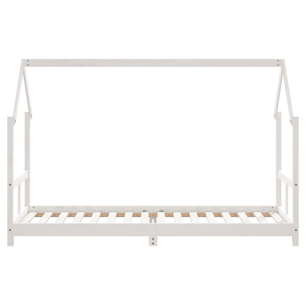 Barnesengeramme hvit 80x200 cm heltre furu - SminkeBord.no
