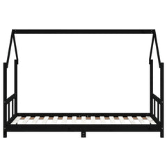 Barnesengeramme svart 90x190 cm heltre furu