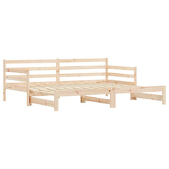 Uttrekkbar dagseng 90x200 cm heltre furu