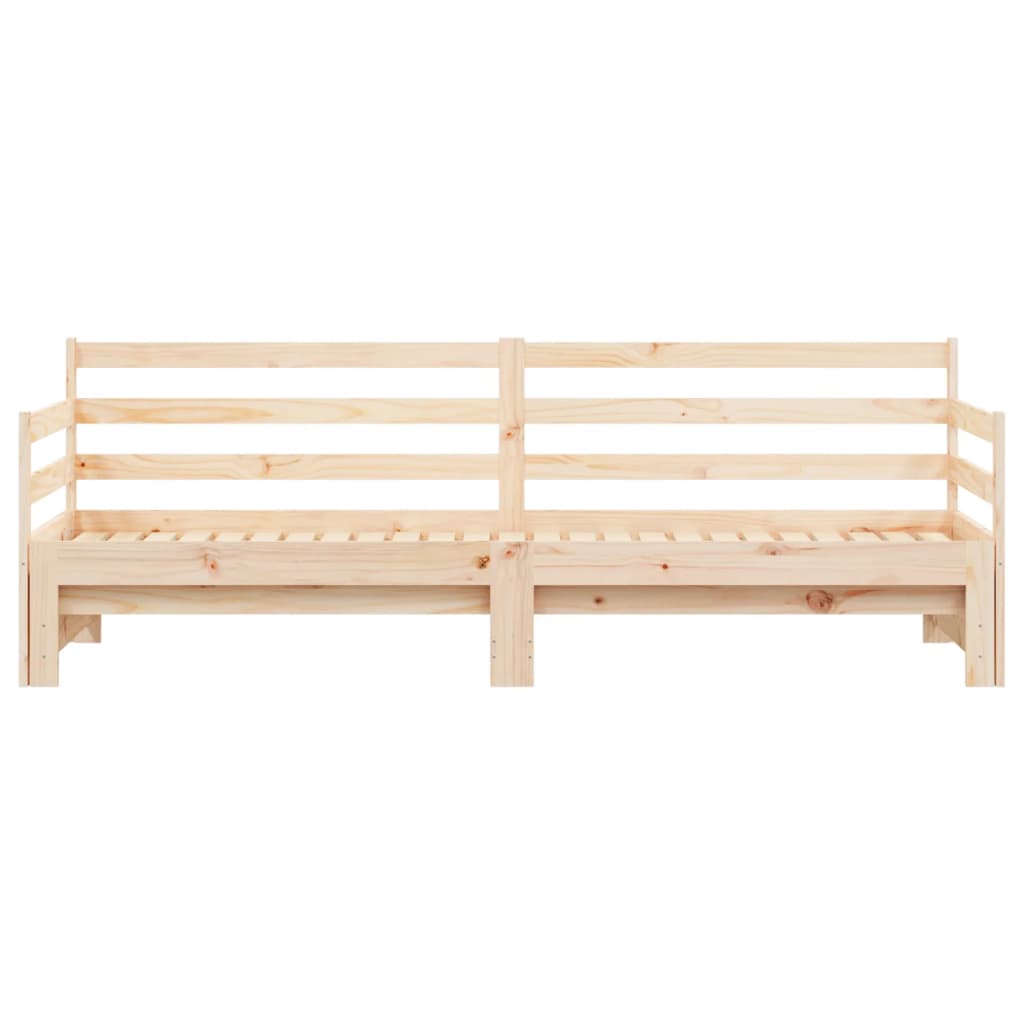 Uttrekkbar dagseng 90x200 cm heltre furu