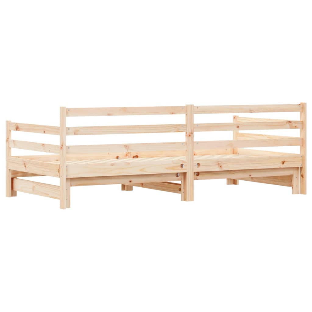 Uttrekkbar dagseng 90x200 cm heltre furu
