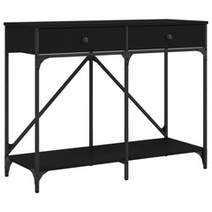 Konsollbord svart 100x39x78,5 cm konstruert tre - SminkeBord.no