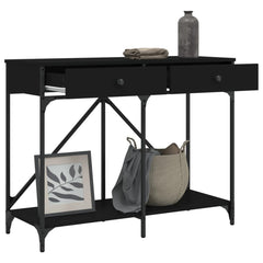Konsollbord svart 100x39x78,5 cm konstruert tre - SminkeBord.no