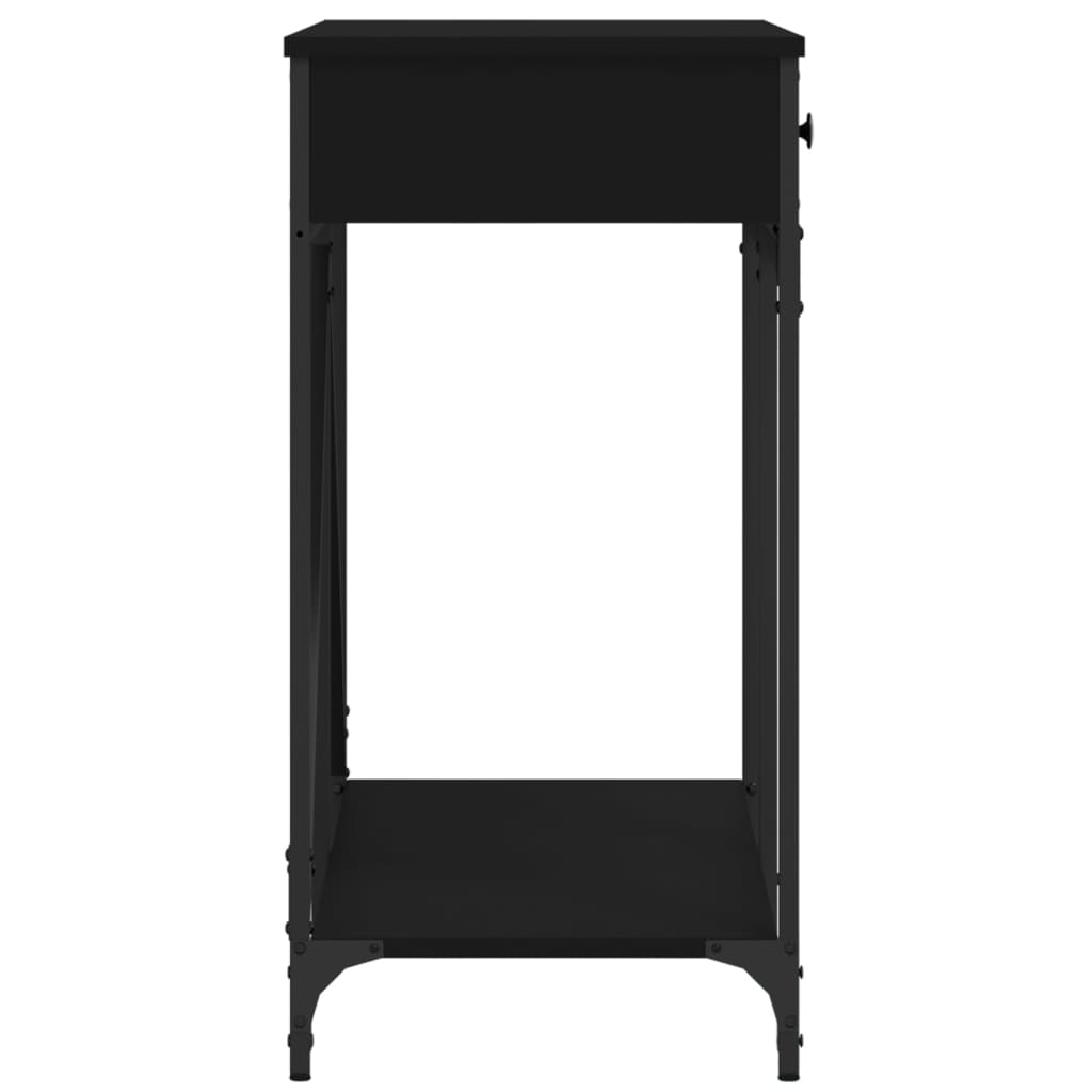 Konsollbord svart 100x39x78,5 cm konstruert tre - SminkeBord.no