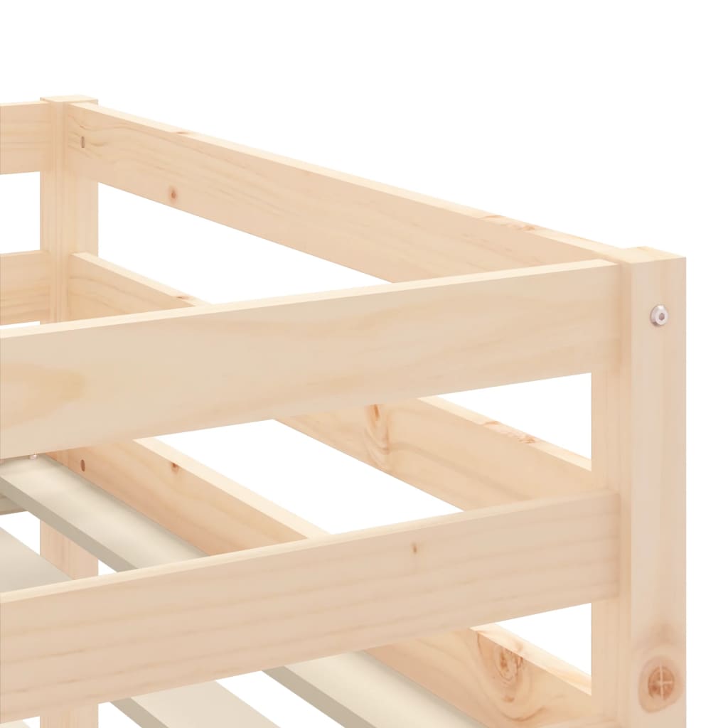 Køyeseng for barn med stige 80x200 cm heltre furu