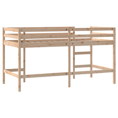 Køyeseng for barn med stige 80x200 cm heltre furu